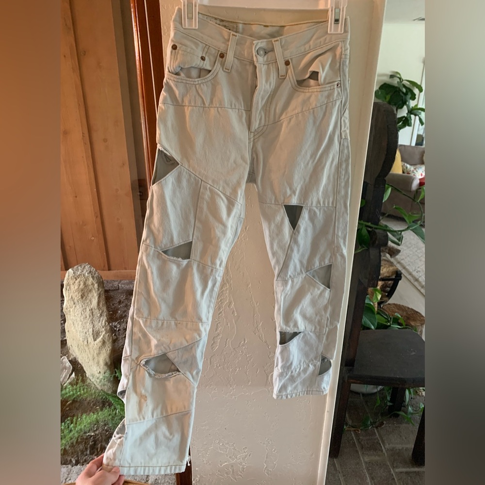 Levi’s 501 cutout jeans!